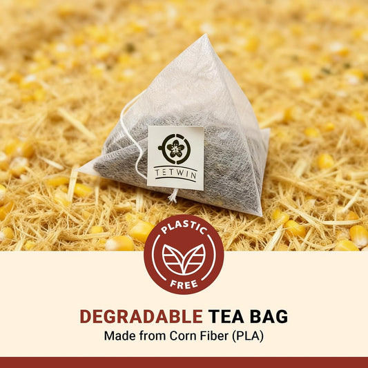 Jasmine Black Tea Bags, 3-Scented Loose Leaf in PLA teabag - Bitterness-Free, Naturally Sweet &amp; Mellow, 10 Count Portable Tin