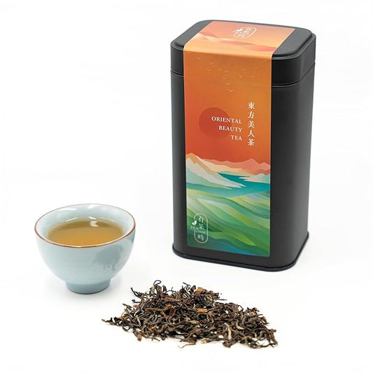 TEA & TIME Oriental Beauty Tea, Oolong Tea Loose Leaf, Premium Chinese Tea, Taiwan Origin (75g / 2.64oz)