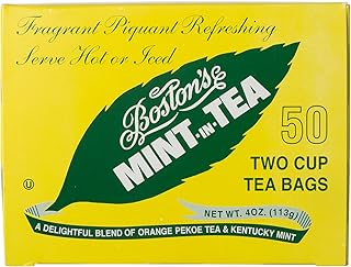 Boston's Mint-In-Tea Two Cup Tea Bags - 50 CT