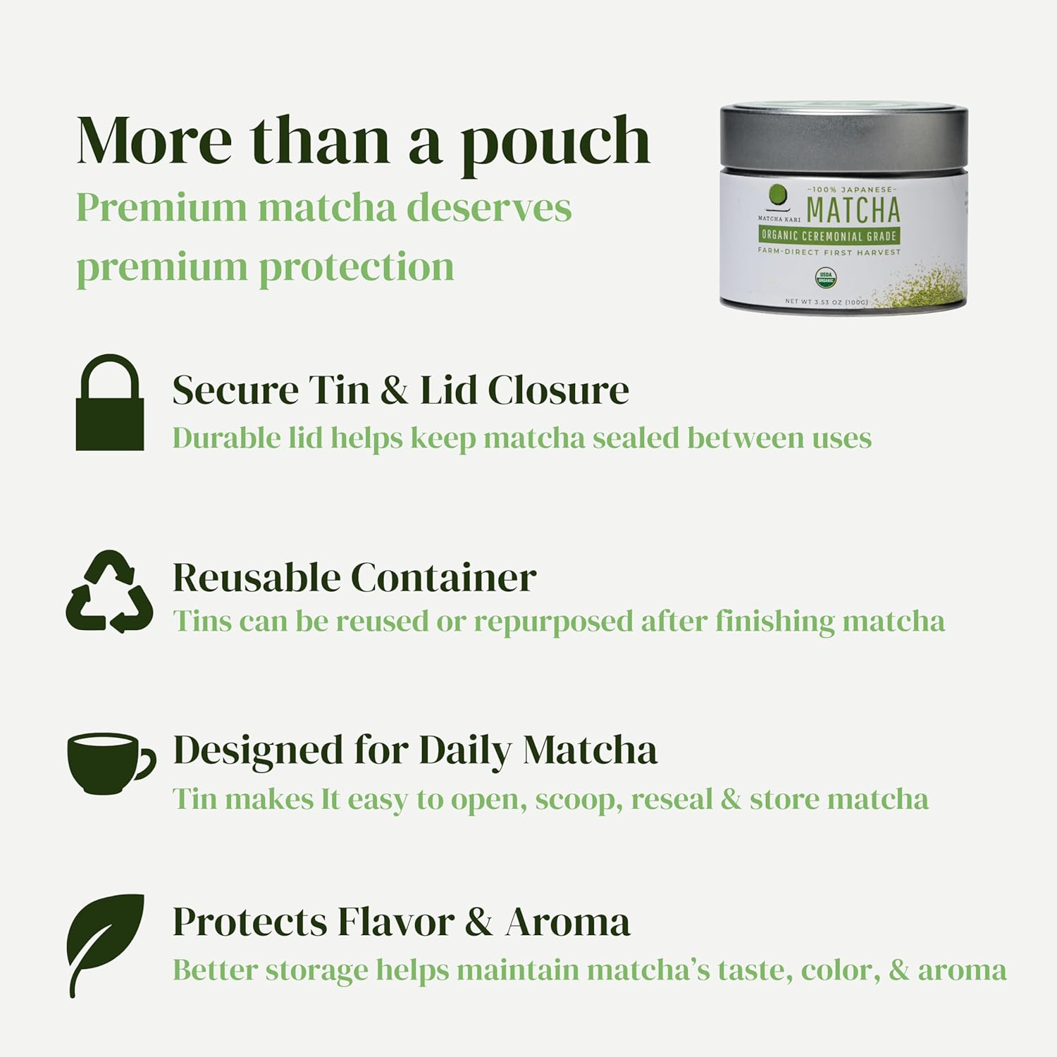 Dr. Weil Matcha Kari - Organic Matcha Green Tea Powder - 100 grams - Japanese Barista Grade