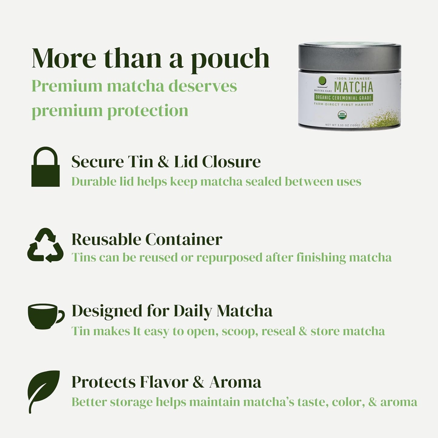 Dr. Weil Matcha Kari Organic Matcha Powder - Barista Grade - 50g | Japanese barista grade matcha green tea powder for ca