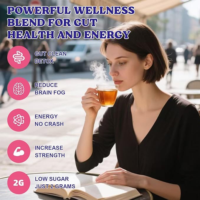 Super Yerba Mate, Yerba Mate Instant Tea Powder Raspberry Lemonade Instant Tea Powder Natural Energy & Focus, 30 Servings, Pink