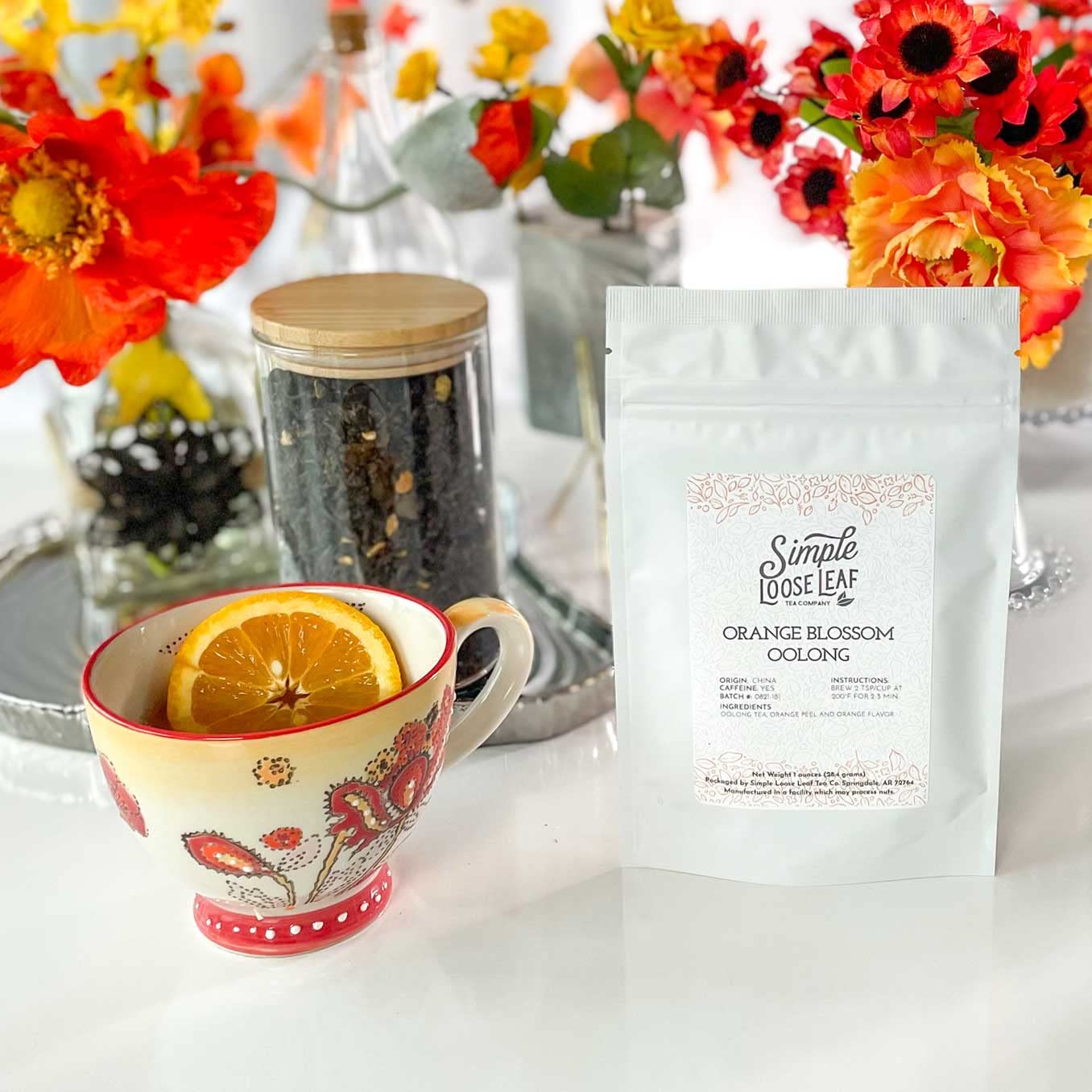 Simple Loose Leaf - Orange Blossom Oolong Tea - Premium Loose Leaf Oolong Tea - High Caffeine - Classic and Mild (4 Ounce)