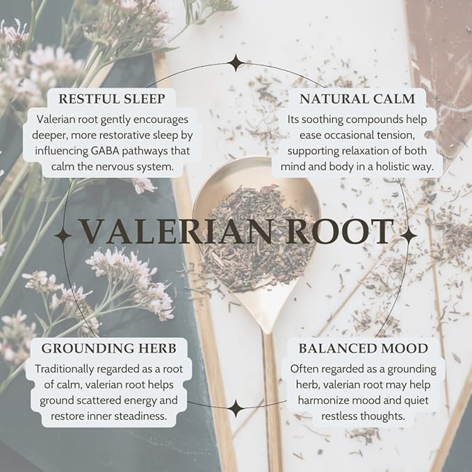 Elanen Naturals Organic Valerian Root 4 oz. (113g), USDA Certified Organic Valerian Root Herb Tea, Te De Valeriana Para Dormir, Valarian Officinalis Whole Loose Leaf, Cut & Sifted