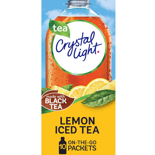 Crystal Light Powdered Drink Mix, Sugar Free Lemon Iced Tea, 0.07 oz
