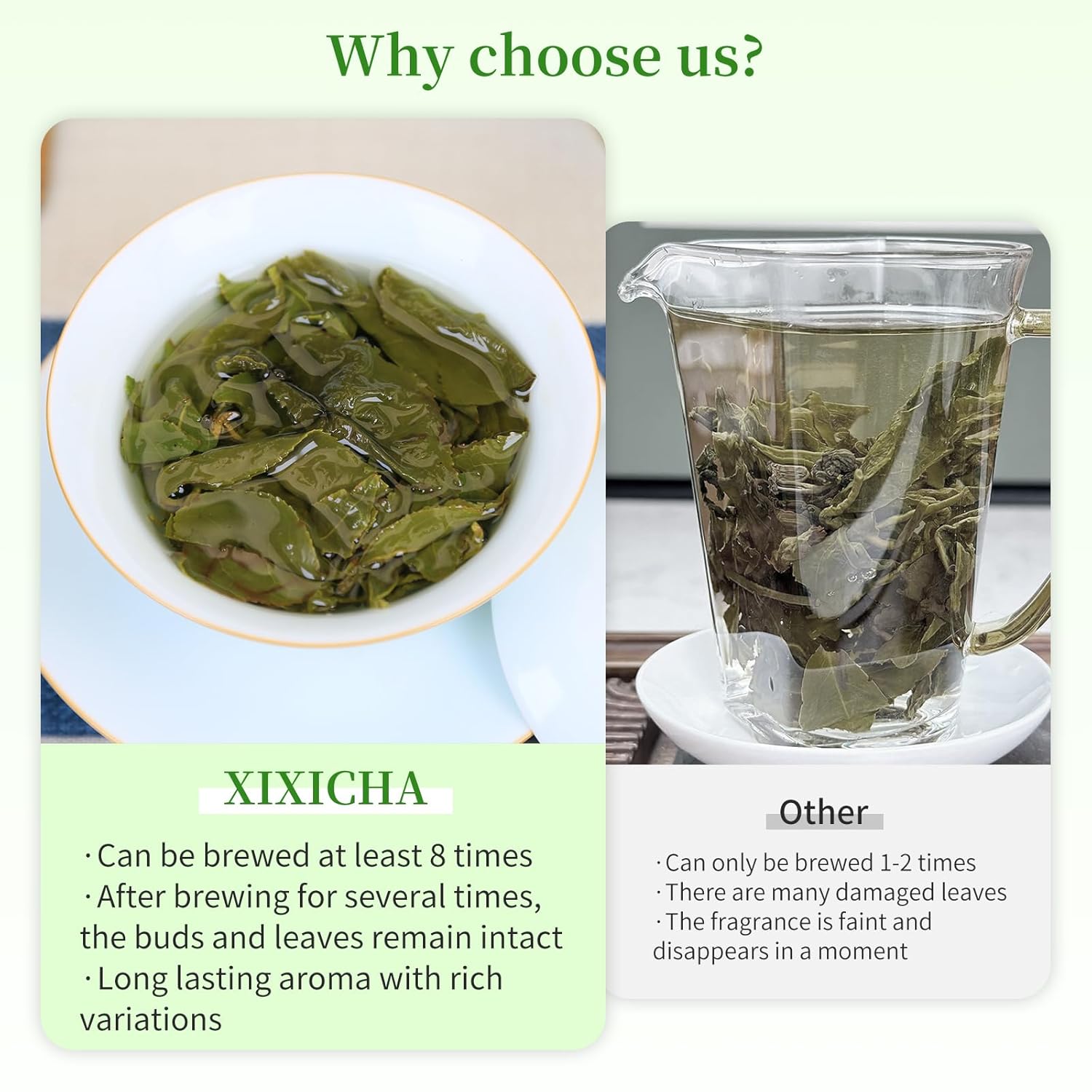 XIXICHA Dongding Oolong Tea Loose Leaf Taiwan Tea High Mountain Oolong Taiwan Dong Ding Gaoshan Ulong Tea Taiwanese Green Oolong One Thousand Meters High Mountain 150g/5.3oz （120 cups）凍頂乌龙茶 冻顶乌龙 乌龙茶 台湾茶