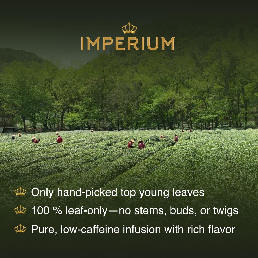 Imperium Da Hong Pao Loose Leaf Oolong Tea (4oz), Premium Hand-Picked Wuyi Mountain Rock Tea, Brews 100 Cups, Big Red Robe, Naturally Smooth and Rich, Harmonious Flavor and Sweet Aroma