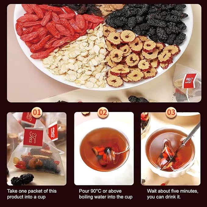 Ginseng Five Treasures Tea Kidney Tea - Kidney Cleanse Ginseng Six Treasures Teas