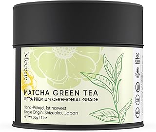 Limited Release & Nitrogen Sealed -- Harvest Organic Japanese Matcha Green Tea Powder - Hand-Picked, 1st Harvest, Ceremonial Grade Matcha, Stone Ground | Single Origin 5th Generation Family Farm in Shizuoka, Japan