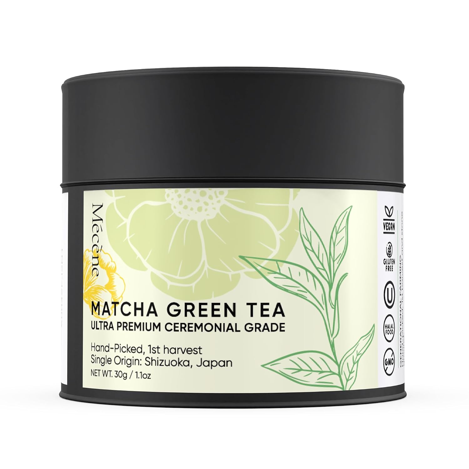 Limited Release & Nitrogen Sealed -- Harvest Organic Japanese Matcha Green Tea Powder - Hand-Picked, 1st Harvest, Ceremonial Grade Matcha, Stone Ground | Single Origin 5th Generation Family Farm in Shizuoka, Japan