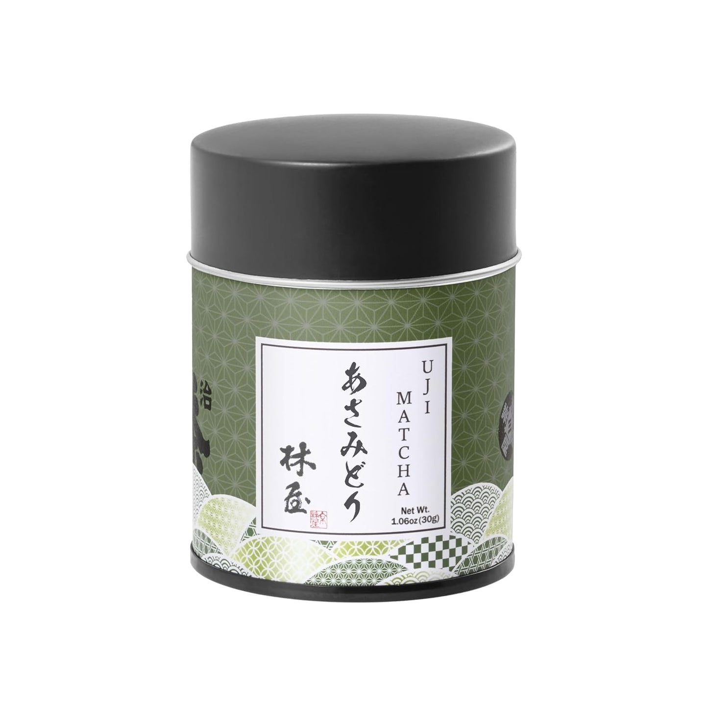 Hayashiya Matcha Powder - Asamidori - Kyoto Uji Ceremonial Grade, First Harvest Authentic Japanese Matcha Green Tea Powder (30g / 1.06oz)