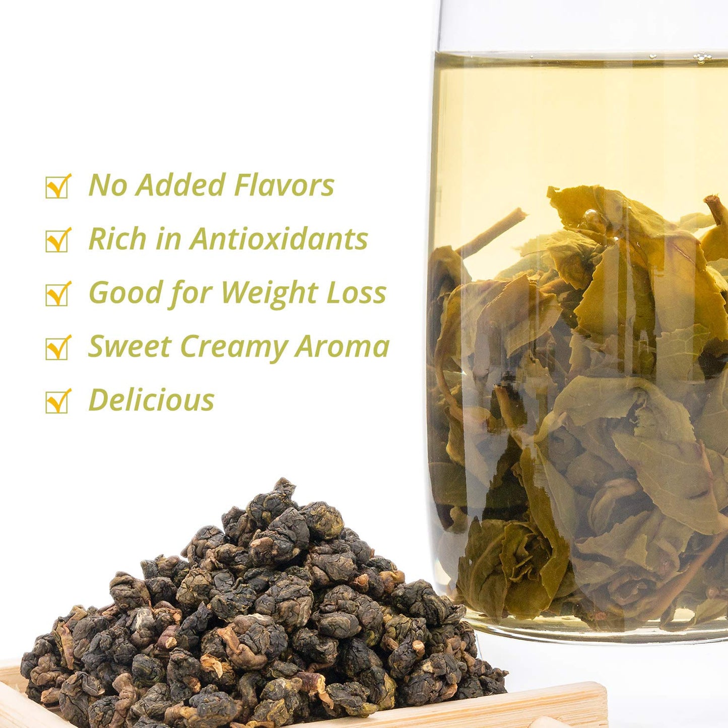 Oriarm 250g Jin Xuan Milk Oolong Tea Loose Leaf - Taiwan Alishan High Mountain Oolong Tea Leaves (Flavored)