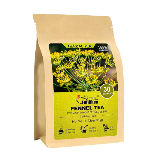 FullChea - Fennel Tea Bags, 30 Count, Whole Fennel Seeds