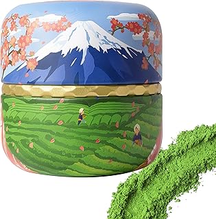 KANEMATSU Japanese Green Tea Matcha Powder – Ceremonial Grade, JAS Certified Organic Matcha 1.75oz Tin (50g), Rich in Antioxidants with Caffeine & L-Theanine for Focus & Relaxation, Kosher Non-GMO