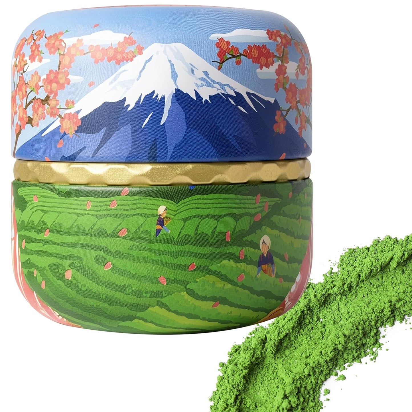KANEMATSU Japanese Green Tea Matcha Powder – Ceremonial Grade, JAS Certified Organic Matcha 1.75oz Tin (50g), Rich in Antioxidants with Caffeine & L-Theanine for Focus & Relaxation, Kosher Non-GMO