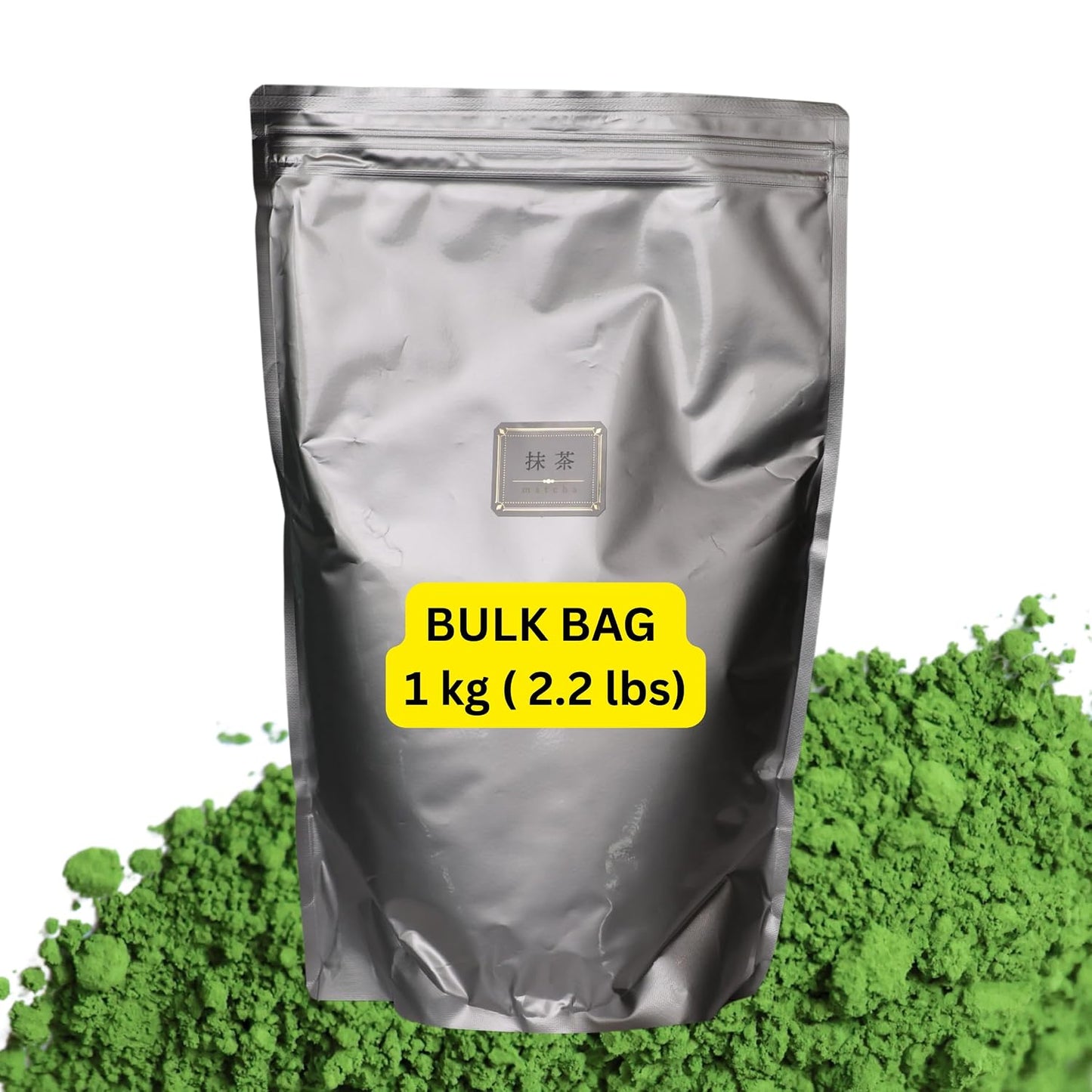 Satoen Authentic Japanese Ceremonial Grade Matcha Powder - BULK BAG - 100% Spring Premium First Harvest - Matcha Crafted for Café &amp; Businesses (1000g/2.2lbs)