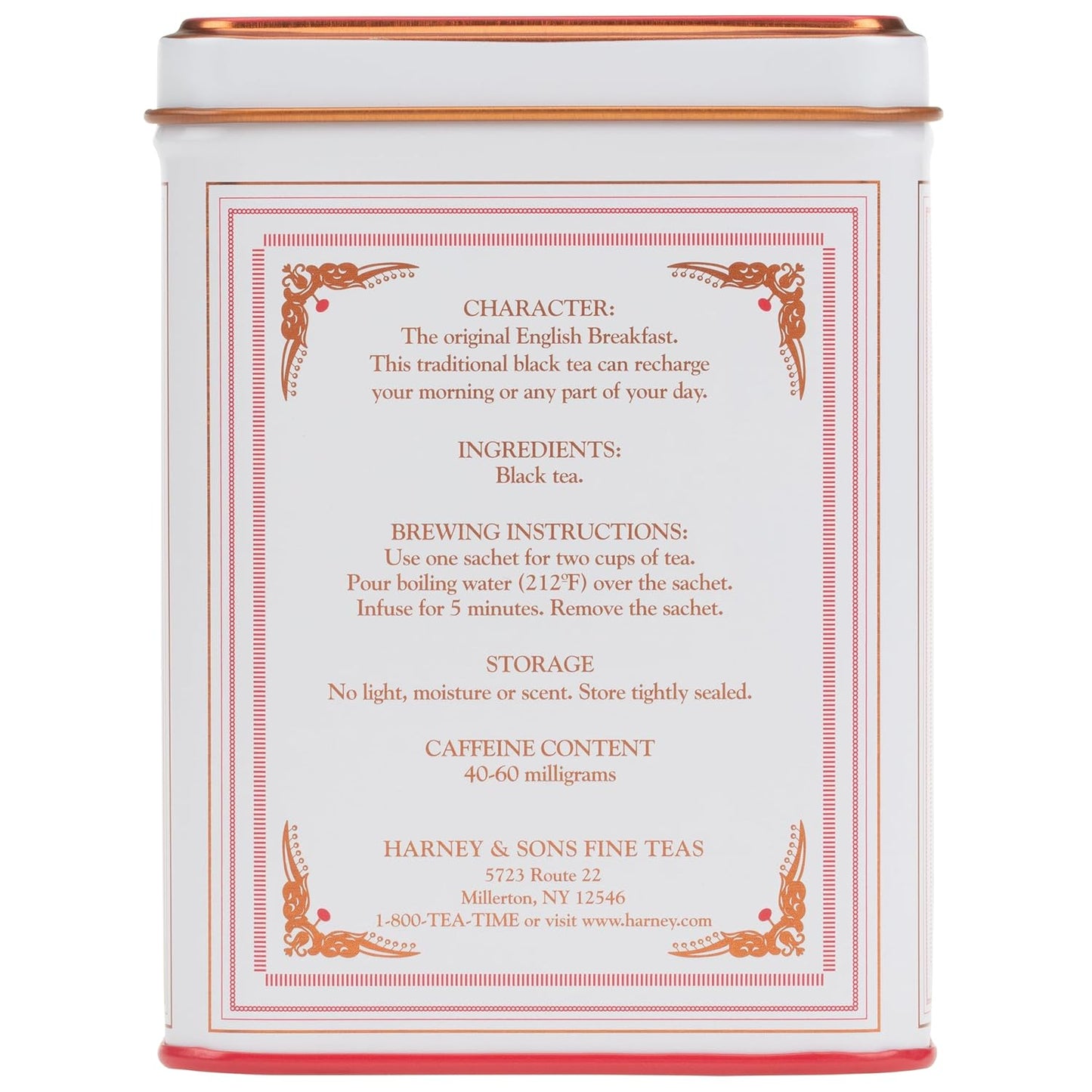 Harney & Sons Black Tea, English Breakfast, 20 Sachets
