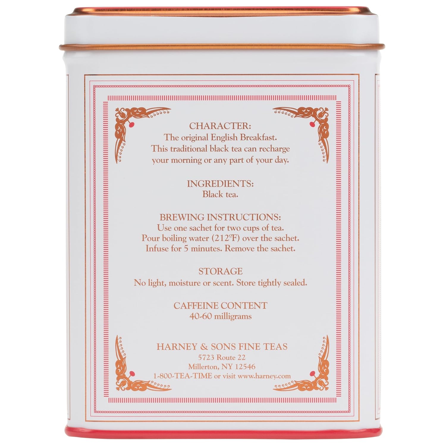 Harney & Sons Black Tea, English Breakfast, 20 Sachets
