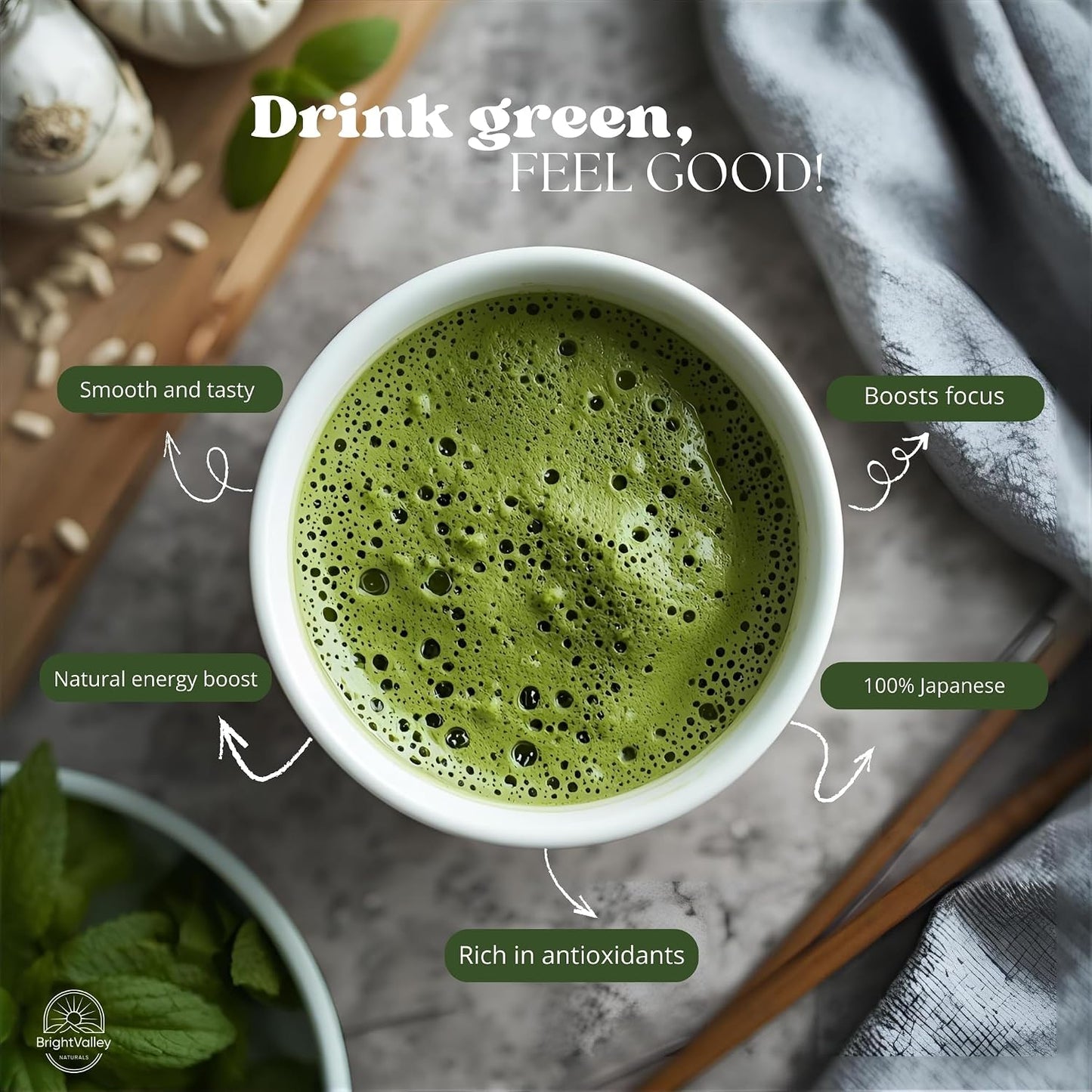 Culinary Premium Grade Matcha Powder – 100% Japanese Matcha, Green Tea Powder for Lattes, Baking &amp; Smoothies, Smooth Flavor, Antioxidants &amp; Clean Energy, Shade-Grown &amp; Stone-Ground – 2 oz