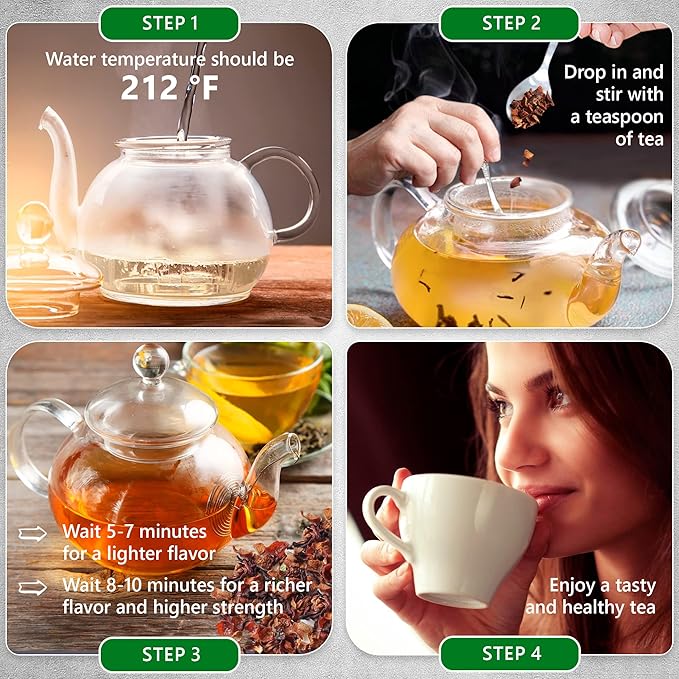 TeaDreamTea – Carrot Hibiscus Rosehip - Loose Leaf Herbal Bulk Tea - Caffeine-Free - Vitamins Rich - Boost Immune System - Carrot Raw from USA