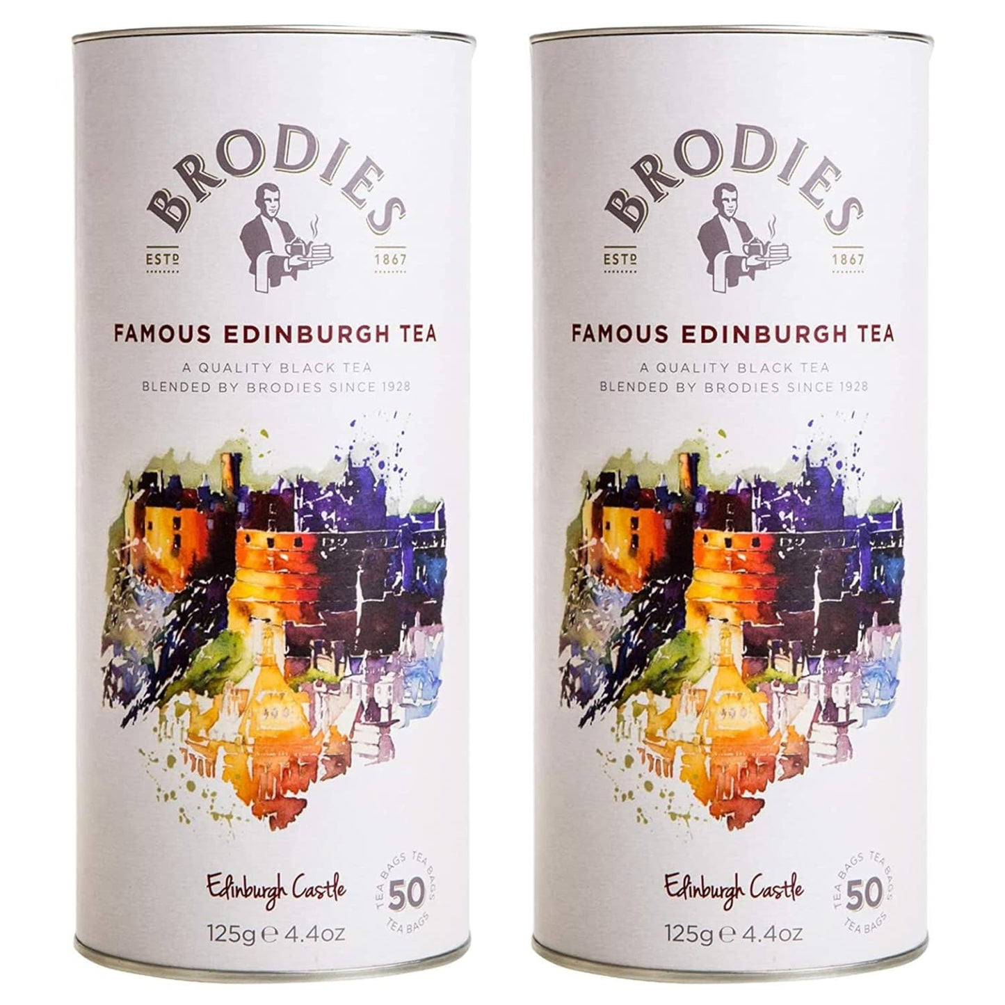 Brodies Estd 1867 Famous Edinburgh Tea 50 Count (Pack of 2)