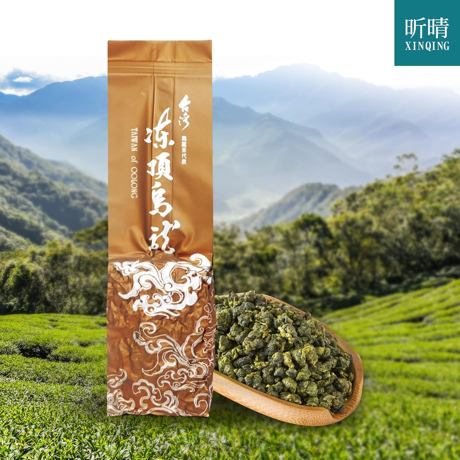 Xin Qing Dong Ding Oolong Tea Dongding Tea Taiwan High Mountain Oolong Tea Taiwan Gaoshan Ulong Tea 150g/5.3oz