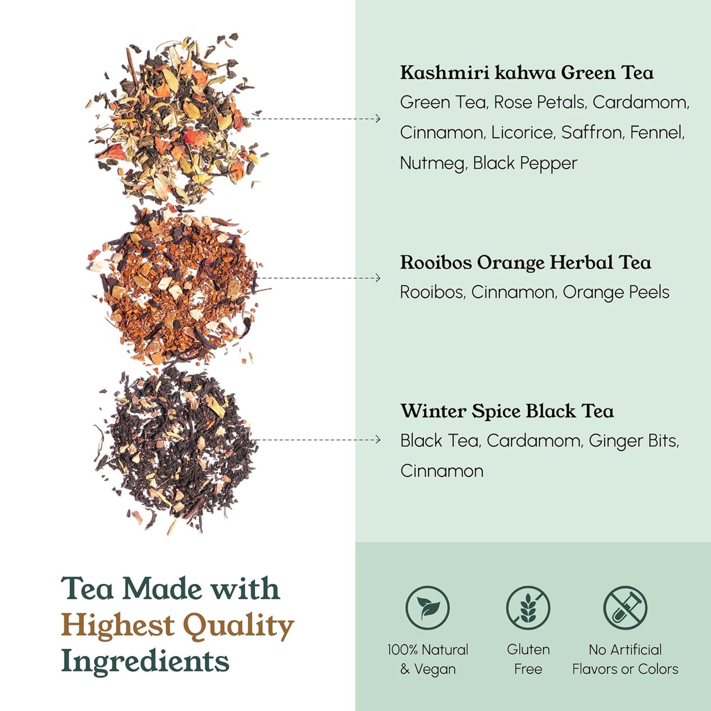 Teaniru, Grandeur Tea Gift Bundle | Assortment Of Premium Loose Leaf Blends And Pyramid Tea Bags | Tea Lovers Gift