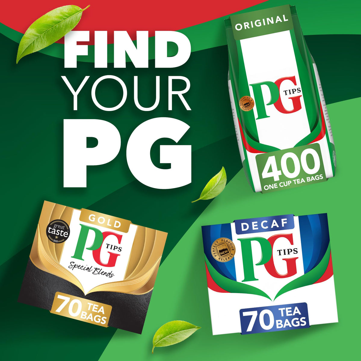PG Tips Original Black Tea Bags, 400 English Black Teabags