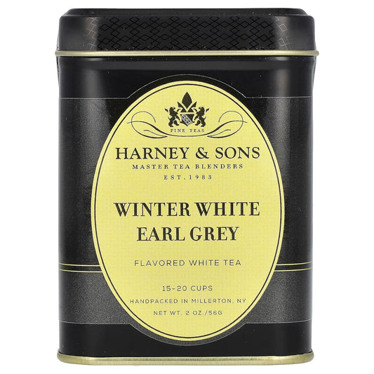 Harney & Sons Winter White Earl Grey Tea, 2 oz loose leaf tea