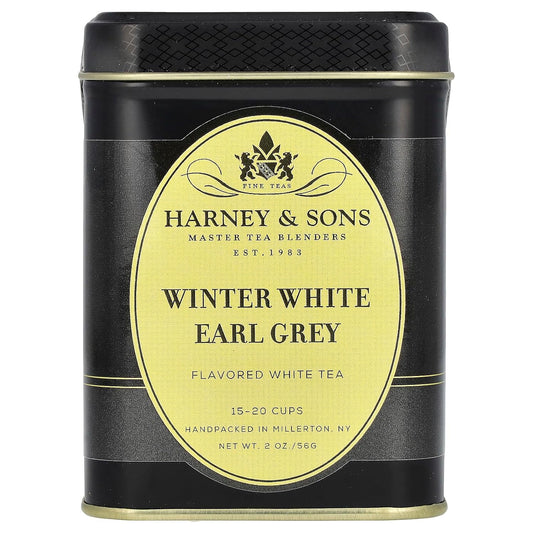 Harney & Sons Winter White Earl Grey Tea, 2 oz loose leaf tea