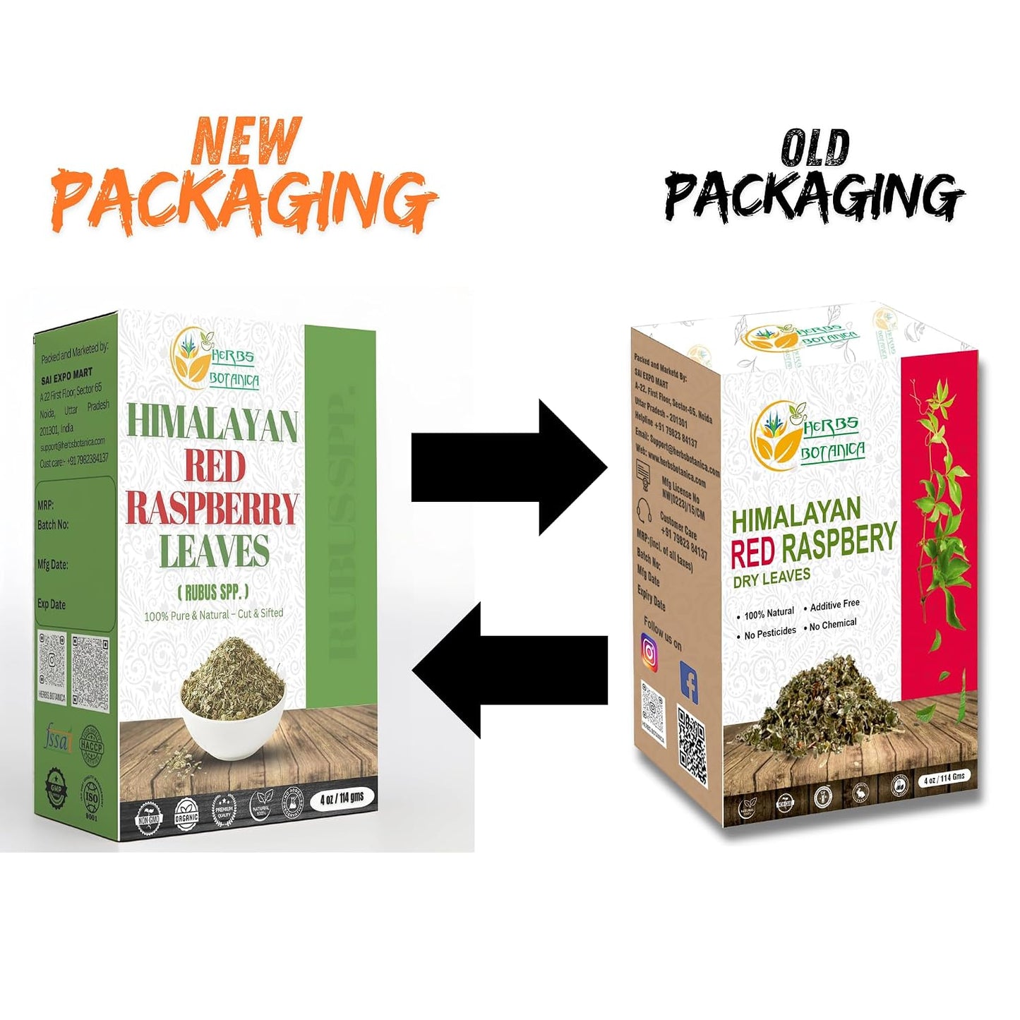 Herbs Botanica Himalayan Raspberry Leaf Premium Dried Red Raspberry Leaves for Herbal Tea, Infusions &amp; DIY Blends Cut &amp; Sifted Rasberry Leaf Tea 4 oz Resealable Pack