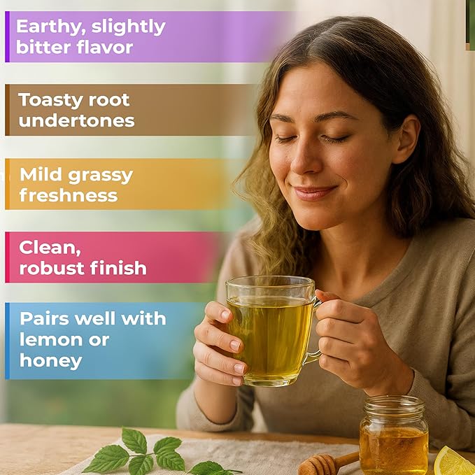 100 Bags Dandelion Leaf Root Tea Dandelion Tea Herbal (Taraxacum) - 100 Count 1.5g Bags Herbhojas Y Raíz De Diente De León