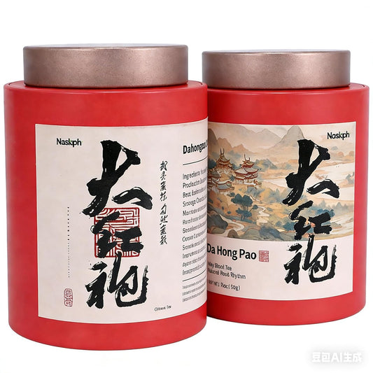 NASLAPH Da Hong Pao Loose Leaf, Wuyi Rock Oolong Tea with Fragrant and Mellow, Exquisite Traditional Craftsmanship, China Wuyi Mountain Big Red Robe Oolong Tea AAA特级 大红袍 乌龙茶 中国功夫岩茶