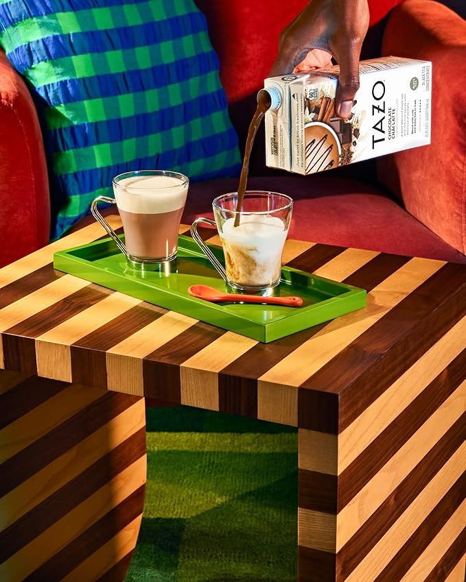 TAZO Chocolate Chai Latte, Flavored Black Tea Concentrate, 32 Fl Oz Carton (Pack of 2)