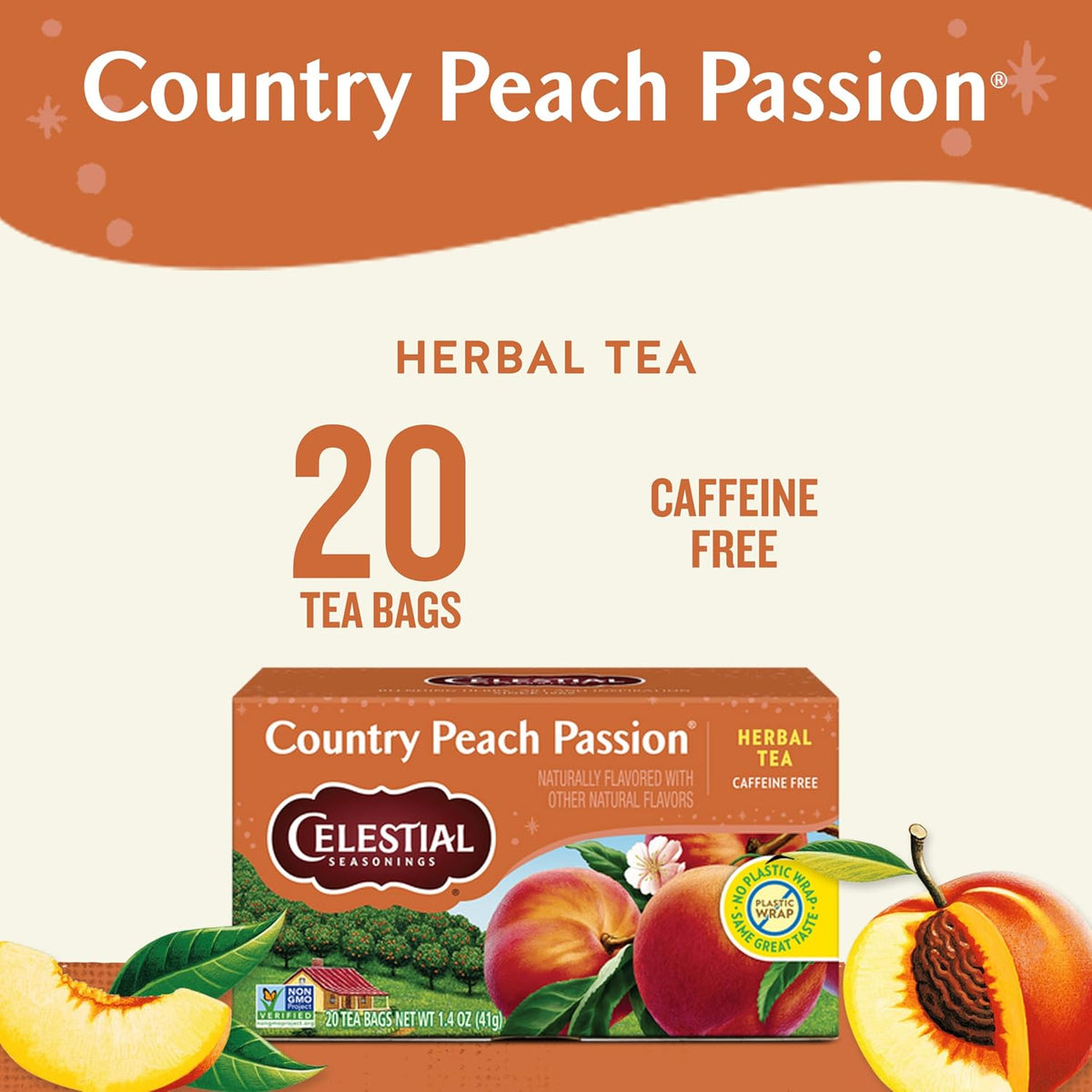 Celestial Seasonings Country Peach Passion Herbal Tea