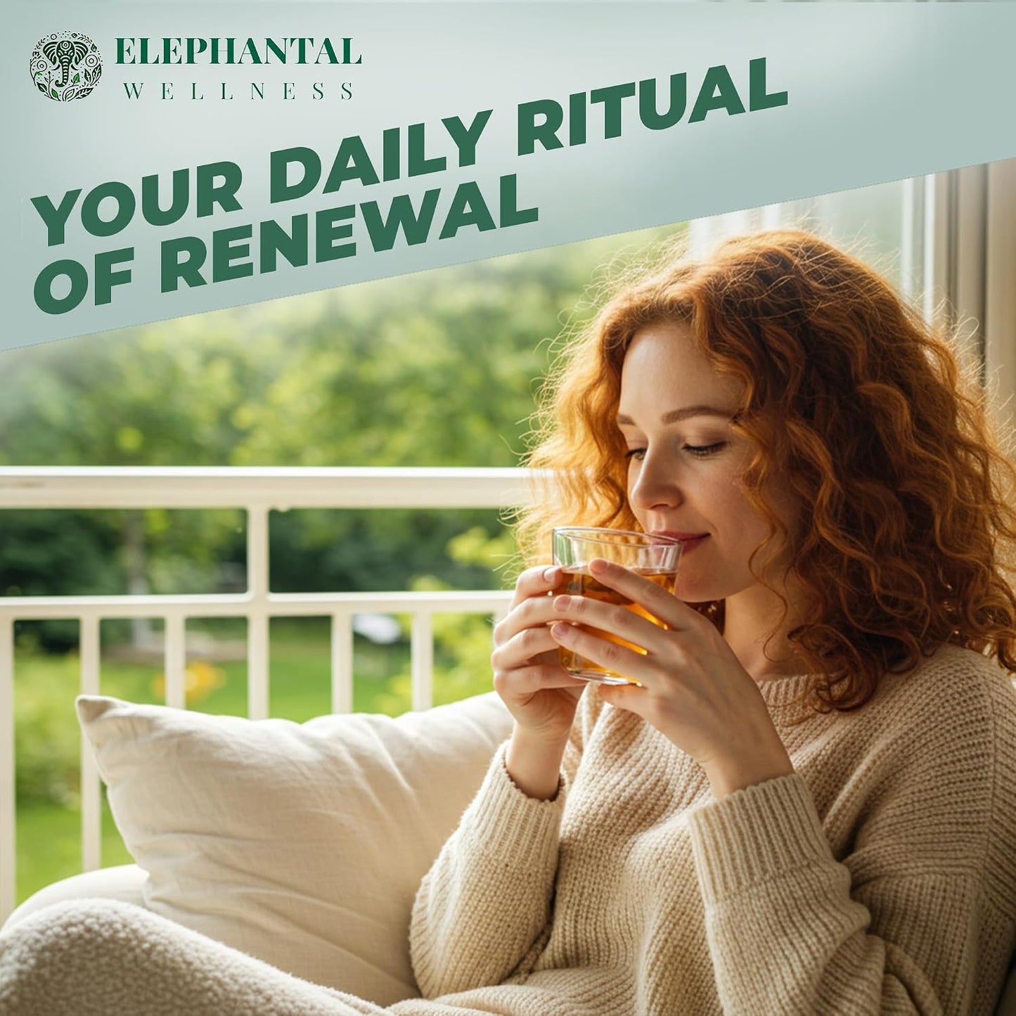 Elephantal Wellness Premium Detox Herbal Tea | Daily Liver, Kidney, Blood &amp; Digestive Support with Turmeric, Nettle Tea, Milk Thistle, Dandelion Tea &amp; Burdock | Handmade, Caffeine-Free Loose Leaf Blend | 2oz, 20 Servings
