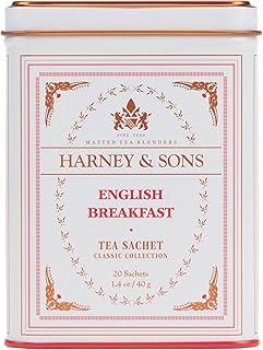 Harney & Sons Black Tea, English Breakfast, 20 Sachets