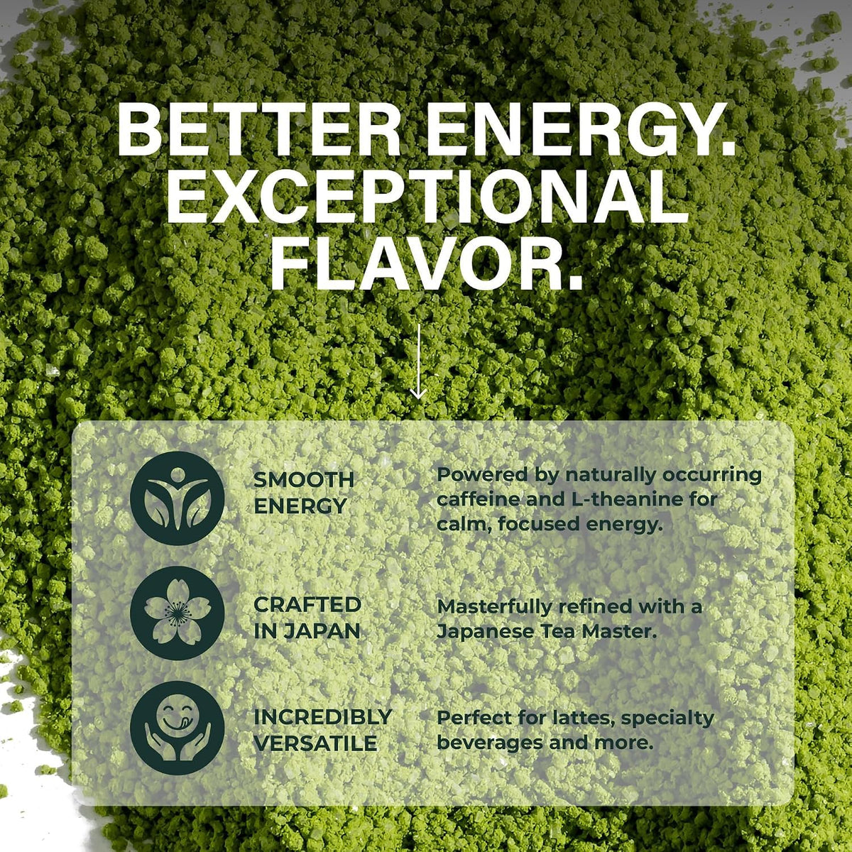 Tenzo Matcha Green Tea Powder, Organic Cafe Sweetened Matcha Latte Green Tea Powder, Ceremonial Barista Crafted Mix - Kosher - Authentically Japanese - Matcha Latte Mix (35.27 Ounce)