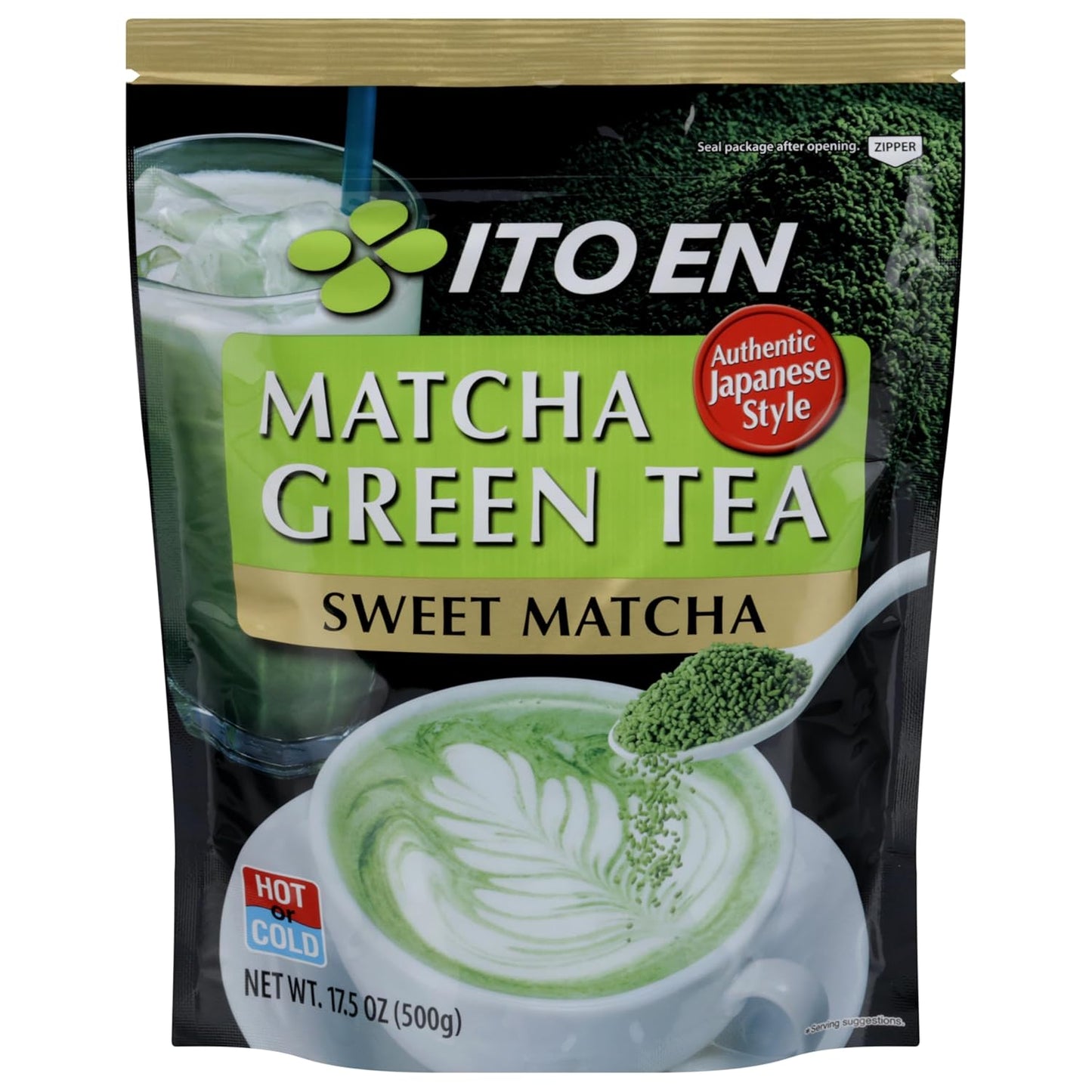 Ito En Matcha Green Tea, Sweet Powder, 17.5 Ounce, Sweetened Green Tea Powder