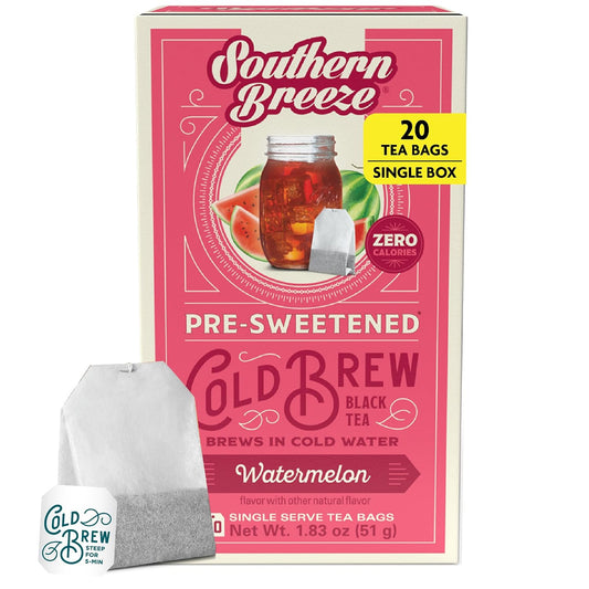 Southern Breeze Cold Brew Sweet Tea Watermelon Iced Tea 20 Tea Bags