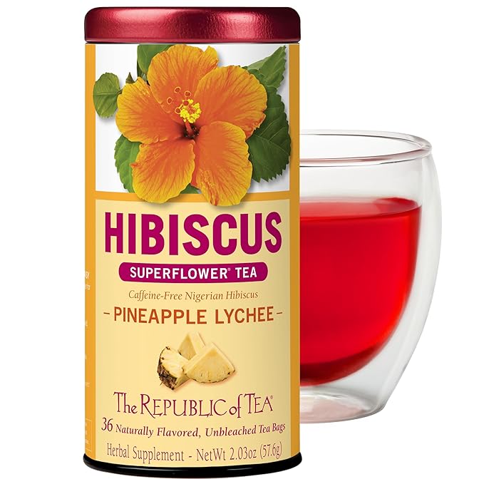 The Republic of Tea, Pineapple Lychee Hibiscus, 36-Count