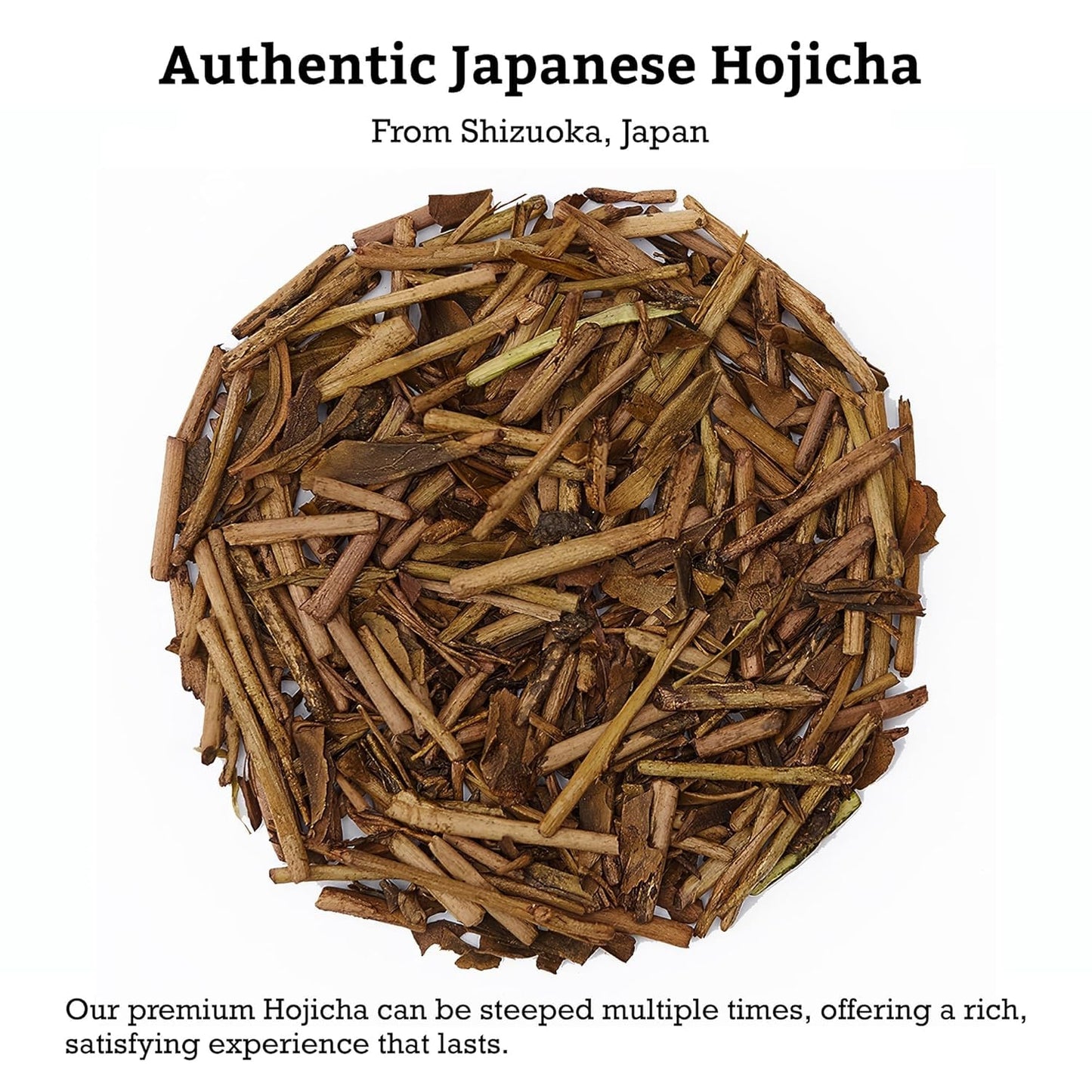 SUGIMOTO TEA Japanese Hojicha Roasted Green Tea Loose Leaf 2.0 oz