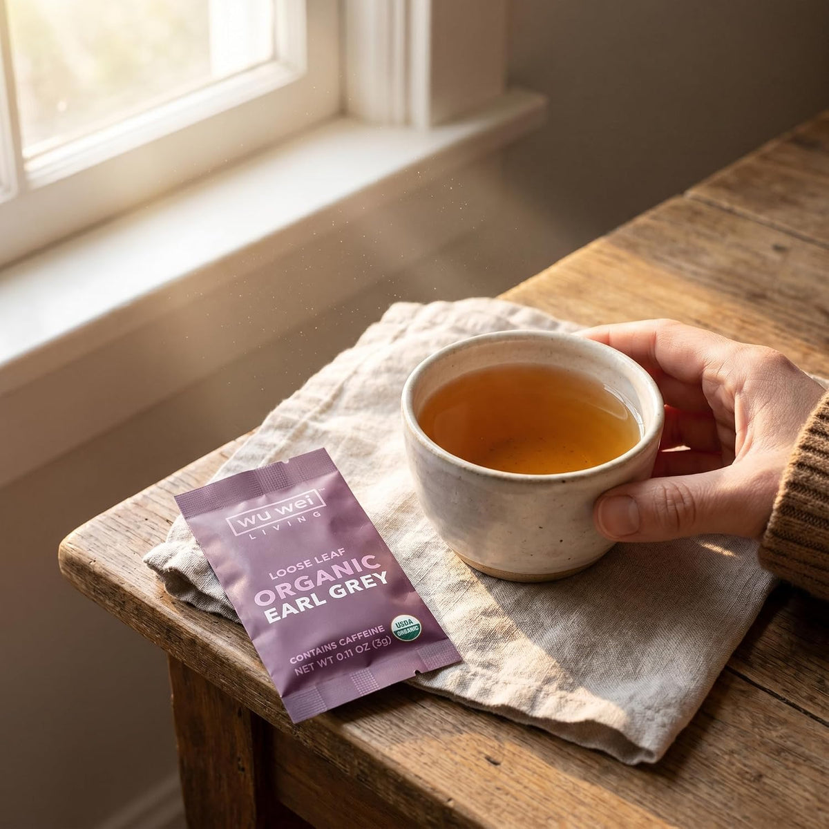 Organic Earl Grey Loose Leaf Tea, USDA Organic Certified, Citrusy and Floral, Single Serve Loose Leaf Tea (32-Pack), Limited Small Batch, Single Origin, Whole Leaf Tea,