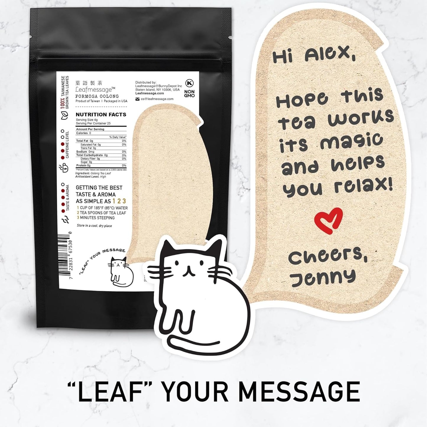 Leafmessage Natural Artisan Tea - Formosa Oolong 福爾摩沙烏龍 フォルモサ ウーロン(100g/3.5oz)