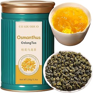 CHADUO Osmanthus Oolong Tea taiwan oolong tea Loose Leaf Premium Taiwan High Mountain Oolong Tea 5.3oz Natural Osmanthus Fragrance Sweet Taste 中国茶 烏龍茶 台湾茶 桂花乌龙茶