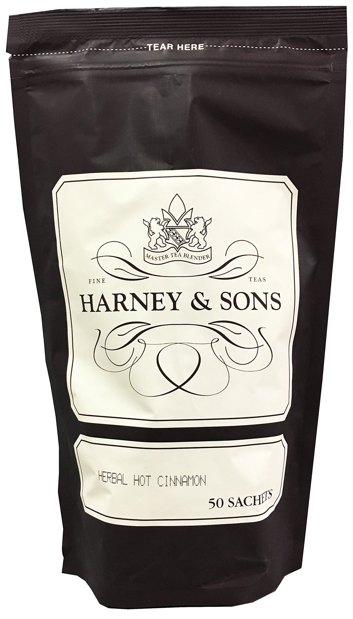Harney & Sons Herbal Hot Cinnamon Rooibos Sachets, 50 Count