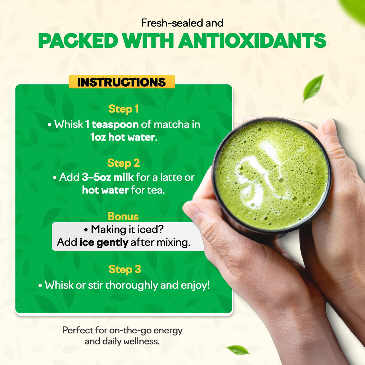 Miaroo Ceremonial Grade Matcha Powder, 50g/1.76oz | Authentic Japanese Green Tea Powder, Unsweetened, Smooth Umami Flavor