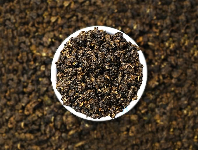QuaZenTea GABA Oolong Tea Loose Leaf – Vietnamese High Mountain Oolong, Smooth & Mellow with Roasted Fruit Aroma and Sweet Finish – Gabba Wu Long Tea for Natural Calm Focus & Relaxation, Coffee Alternative 3.5 oz (100g)
