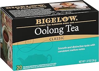 Bigelow Tea Oolong Tea, Caffeinated Tea with Fresh, Smooth Taste, 20 Count Box (Pack of 6), 120 Total Tea Bags