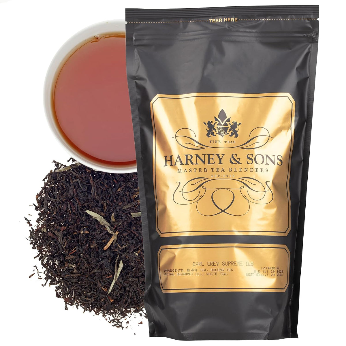 Harney & Sons Earl Grey Supreme Tea, Loose leaf 16 ounce